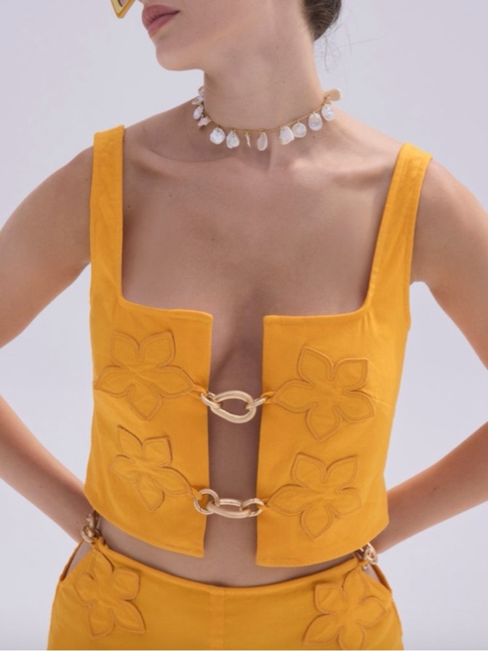 Cult Gaia Annie Top Marigold